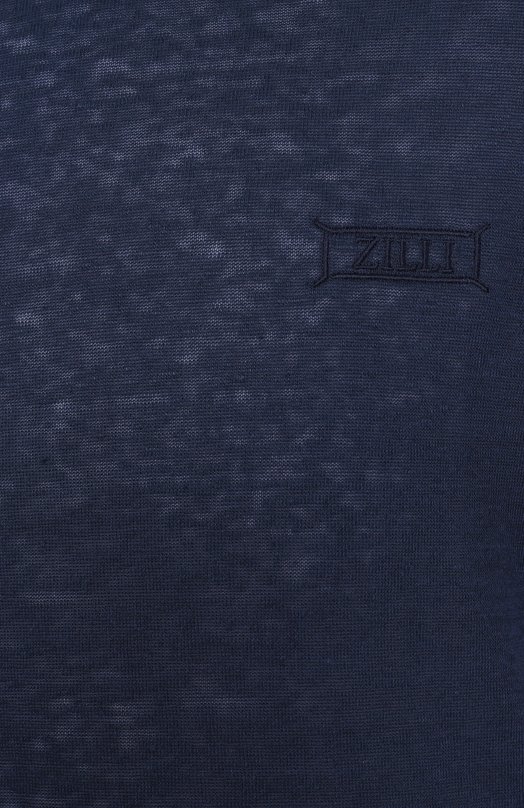Льняная футболка Zilli TSR02AM0800VNI000 Синий  TSR02AM0800VNI000 Фото 6