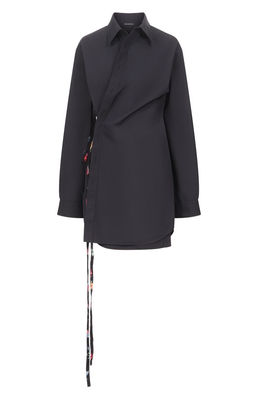 Хлопковое платье Balenciaga 857337/TTM12 Чёрный 857337/TTM12