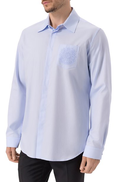 Хлопковая рубашка BALMAIN, арт. FH1HS480/CG19, фото 3