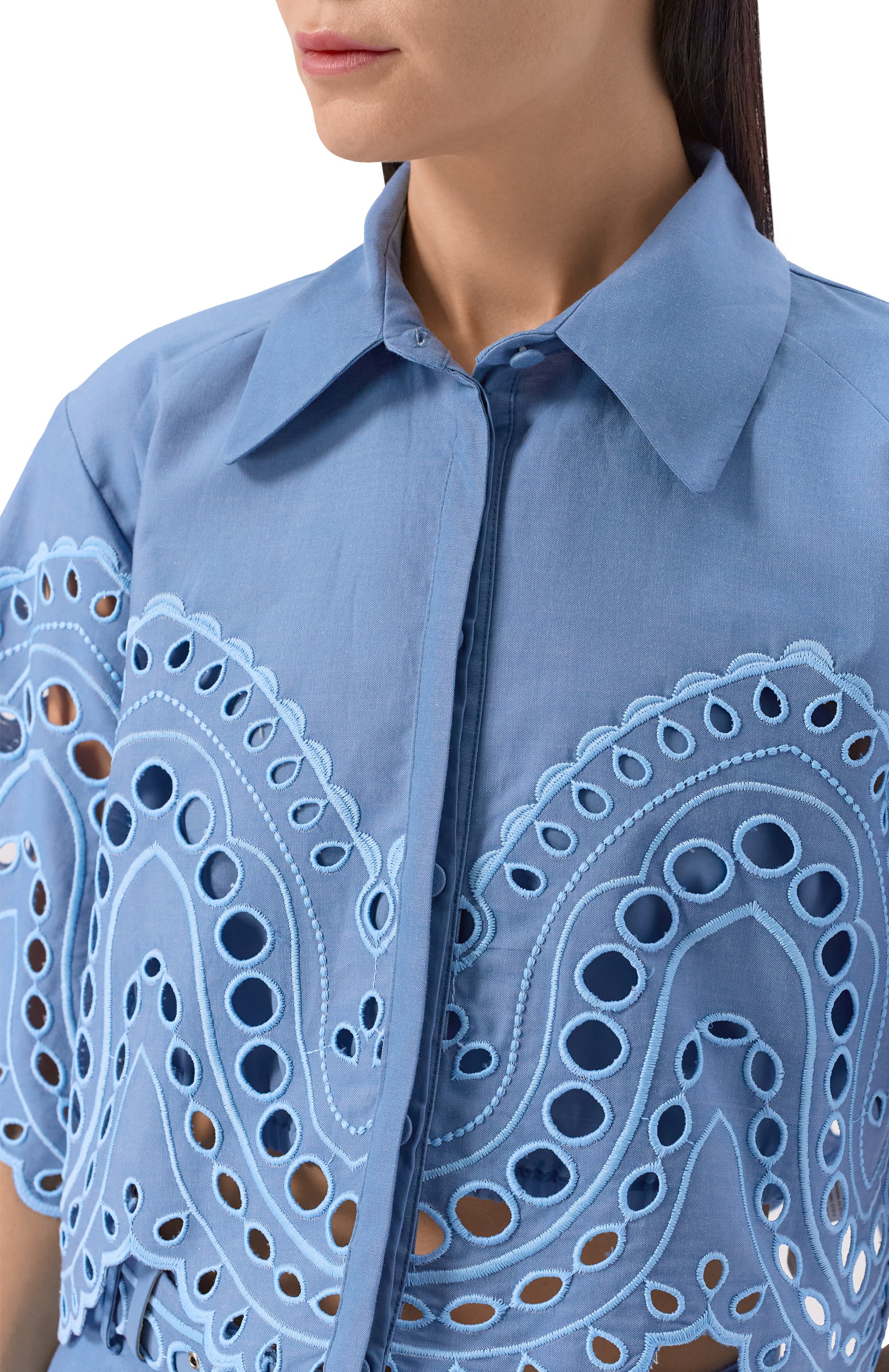 Хлопковая рубашка CHARO RUIZ IBIZA, арт. 263200, фото 5