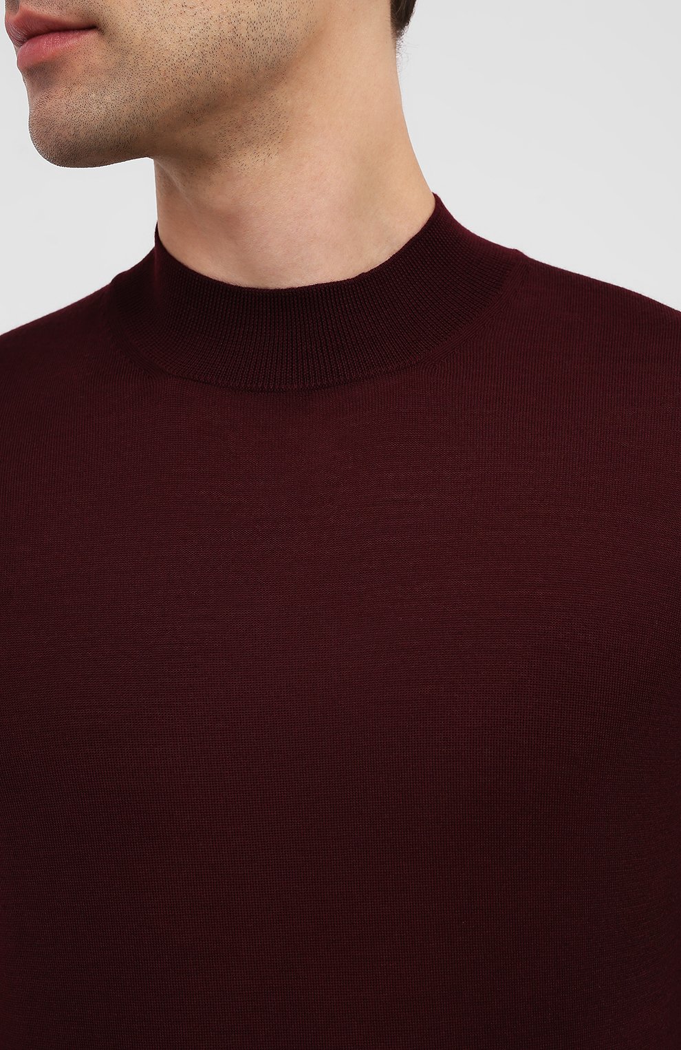 Шерстяная водолазка ANDREA CAMPAGNA бордового цвета по цене 25200 руб., арт. 45154/14790, фото 5 Шерстяная водолазка ANDREA CAMPAGNA, арт. 45154/14790, фото 5