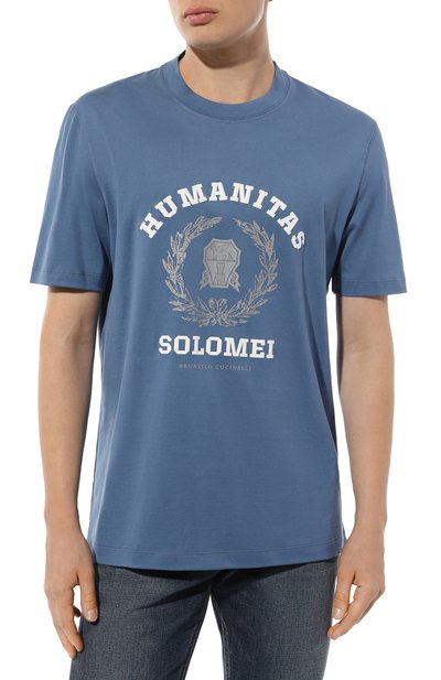 Хлопковая футболка BRUNELLO CUCINELLI, арт. M0T718452, фото 3