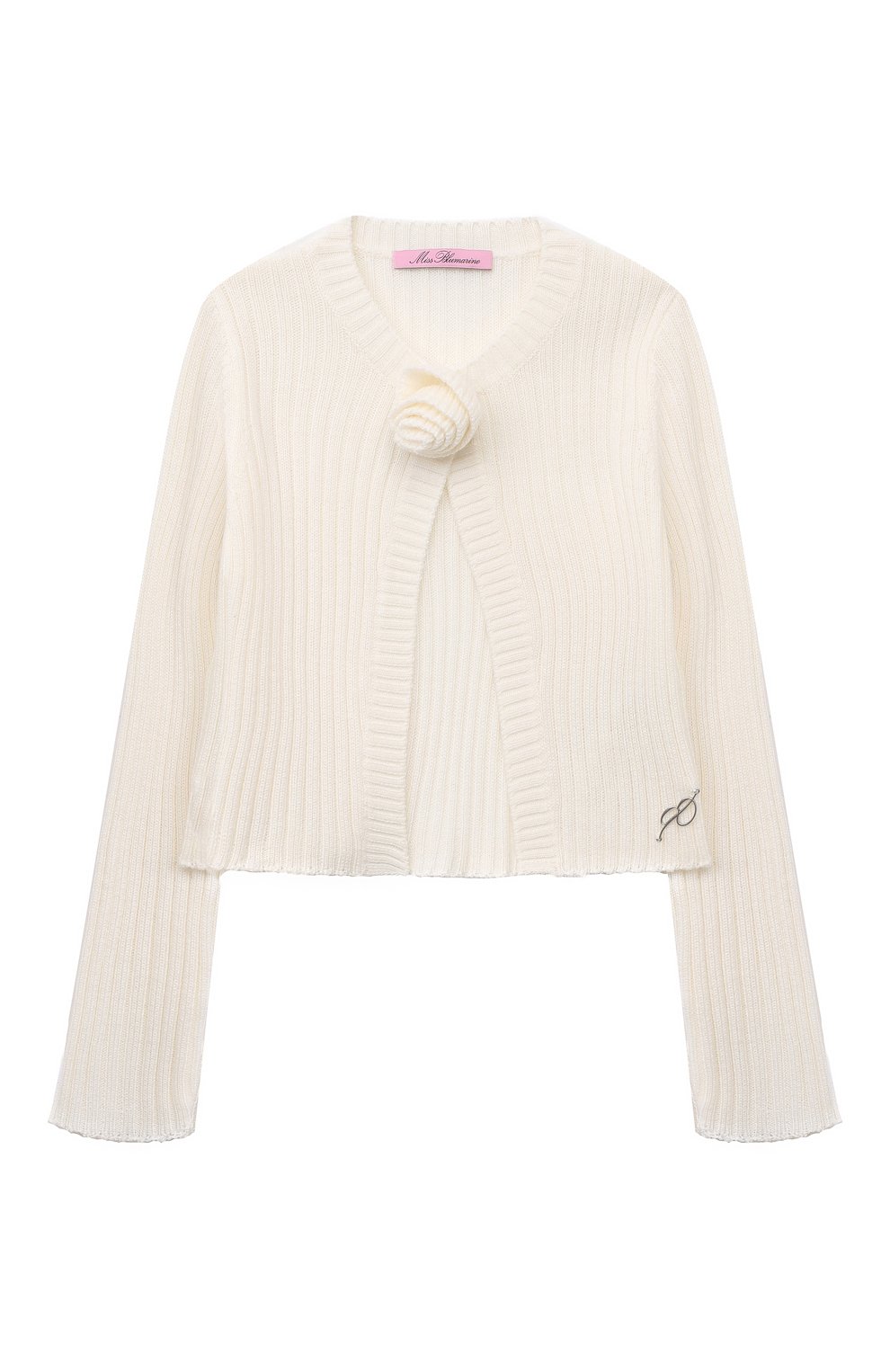Кардиган BLUMARINE белого цвета по цене 14700 руб., арт. IF3062MA51I, фото 1 Кардиган BLUMARINE, арт. IF3062MA51I, фото 1