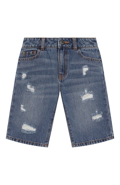 Джинсовые шорты MOSCHINO, арт. HUQ026/L0E35/4-8