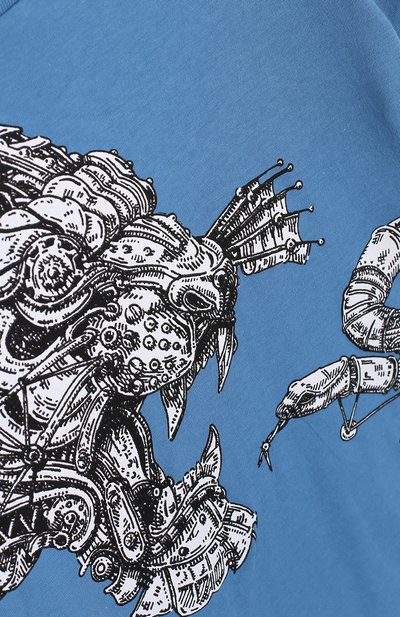 Хлопковая футболка с принтом GUCCI, арт. 498013/X3I64, фото 3