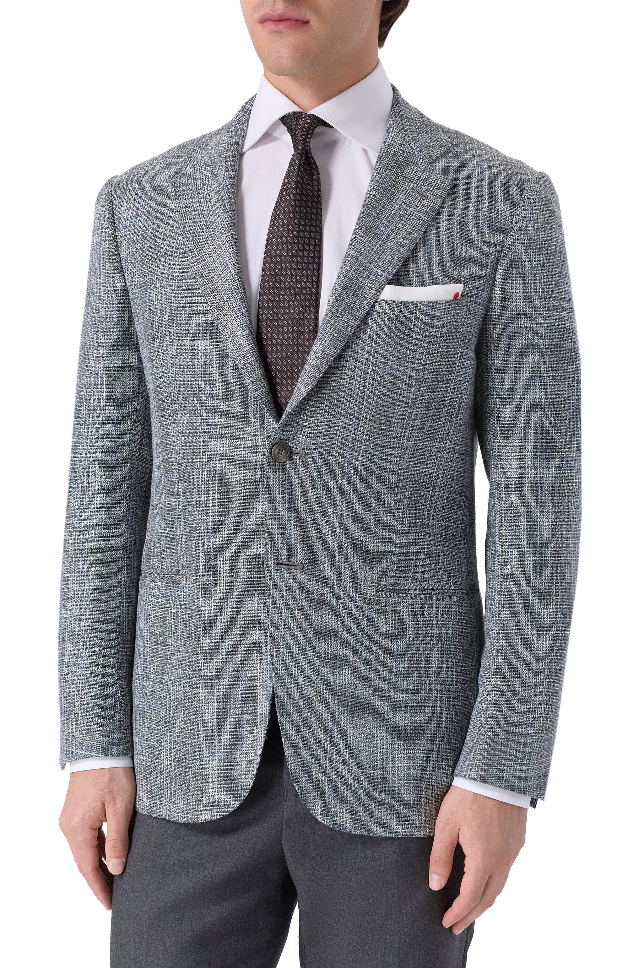 Пиджак из шерсти и шелка KITON, арт. UG81K0637A, фото 4