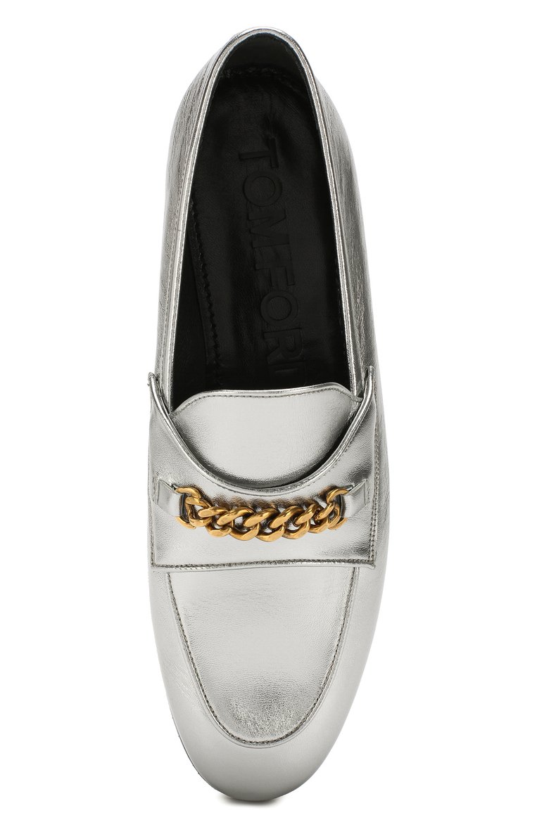 Лоферы из металлизированной кожи TOM FORD, арт. W2428A-LSH, фото 1
