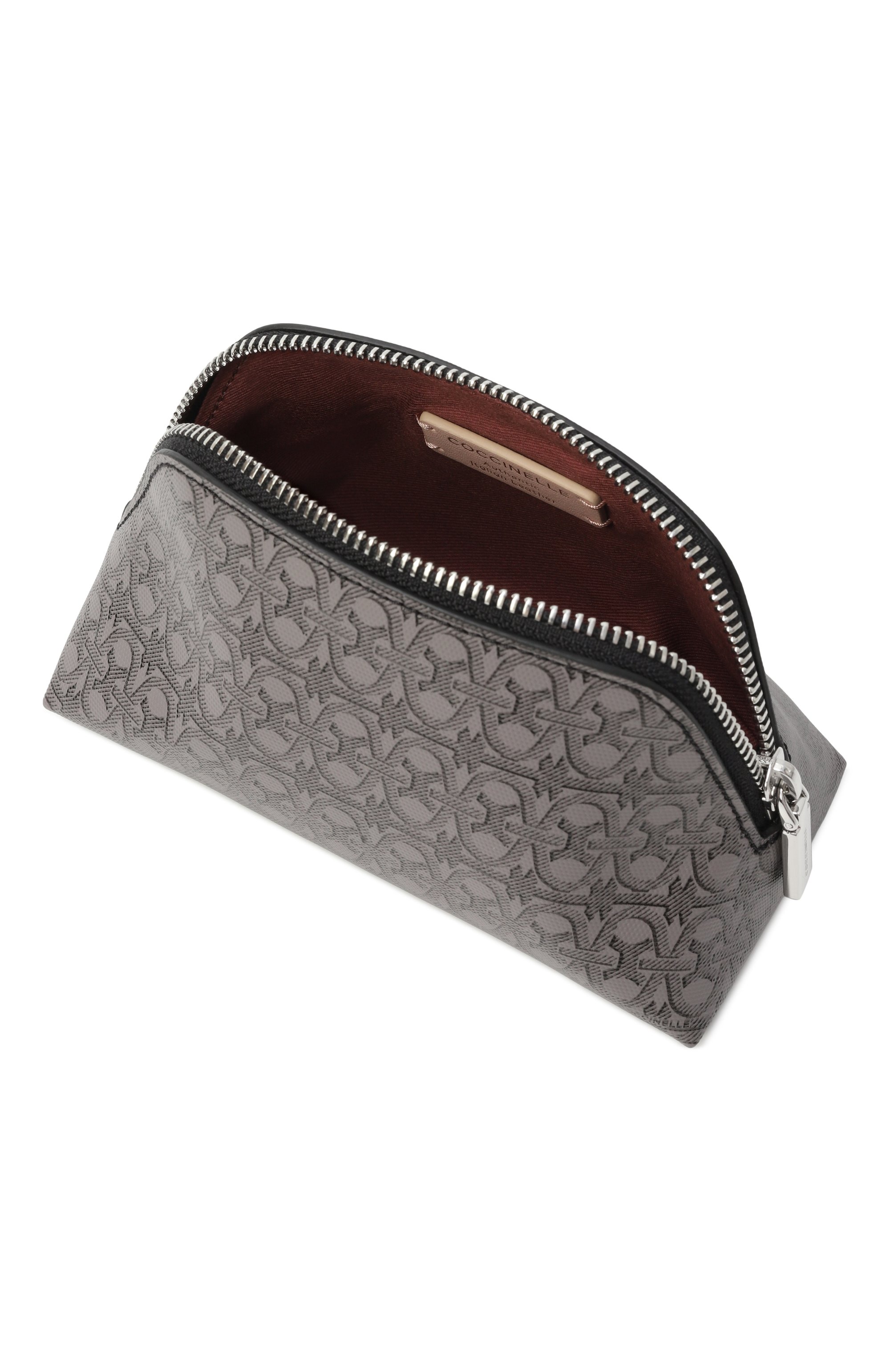 Текстильная косметичка COCCINELLE серого цвета по цене 8925 руб., арт. E5 TMG 25 02 01, фото 3 Текстильная косметичка COCCINELLE, арт. E5 TMG 25 02 01, фото 3