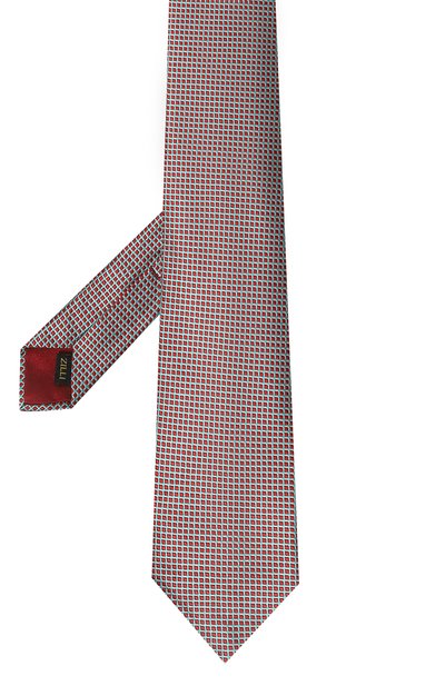 Шелковый галстук ZILLI красного цвета по цене 28800 руб., арт. 57003, фото 3 Шелковый галстук ZILLI, арт. 57003, фото 3