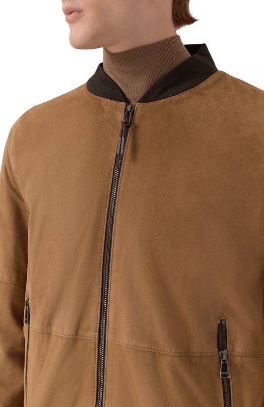 Замшевый бомбер Windsor RENAT0-L/1300160 Бежевый  RENAT0-L/1300160 Фото 5
