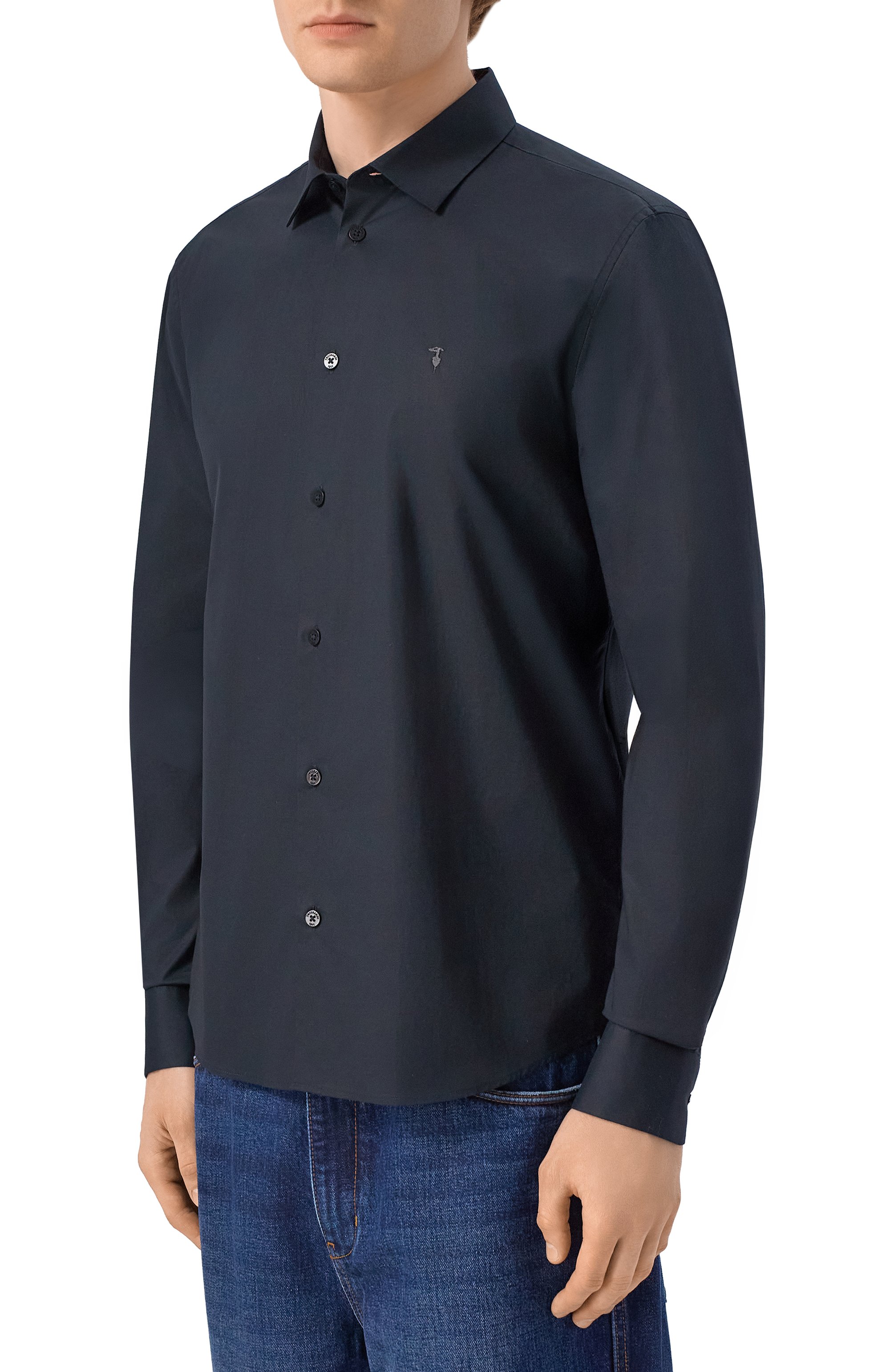 Хлопковая рубашка TRUSSARDI, арт. 5004N000052N, фото 3