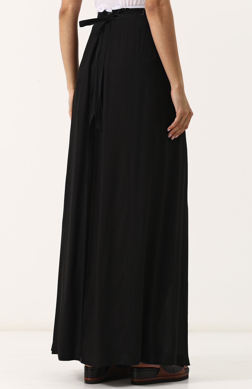 Юбка-макси из вискозы с контрастной вставкой ANN DEMEULEMEESTER, арт. 1801-1760-150-098, фото 4