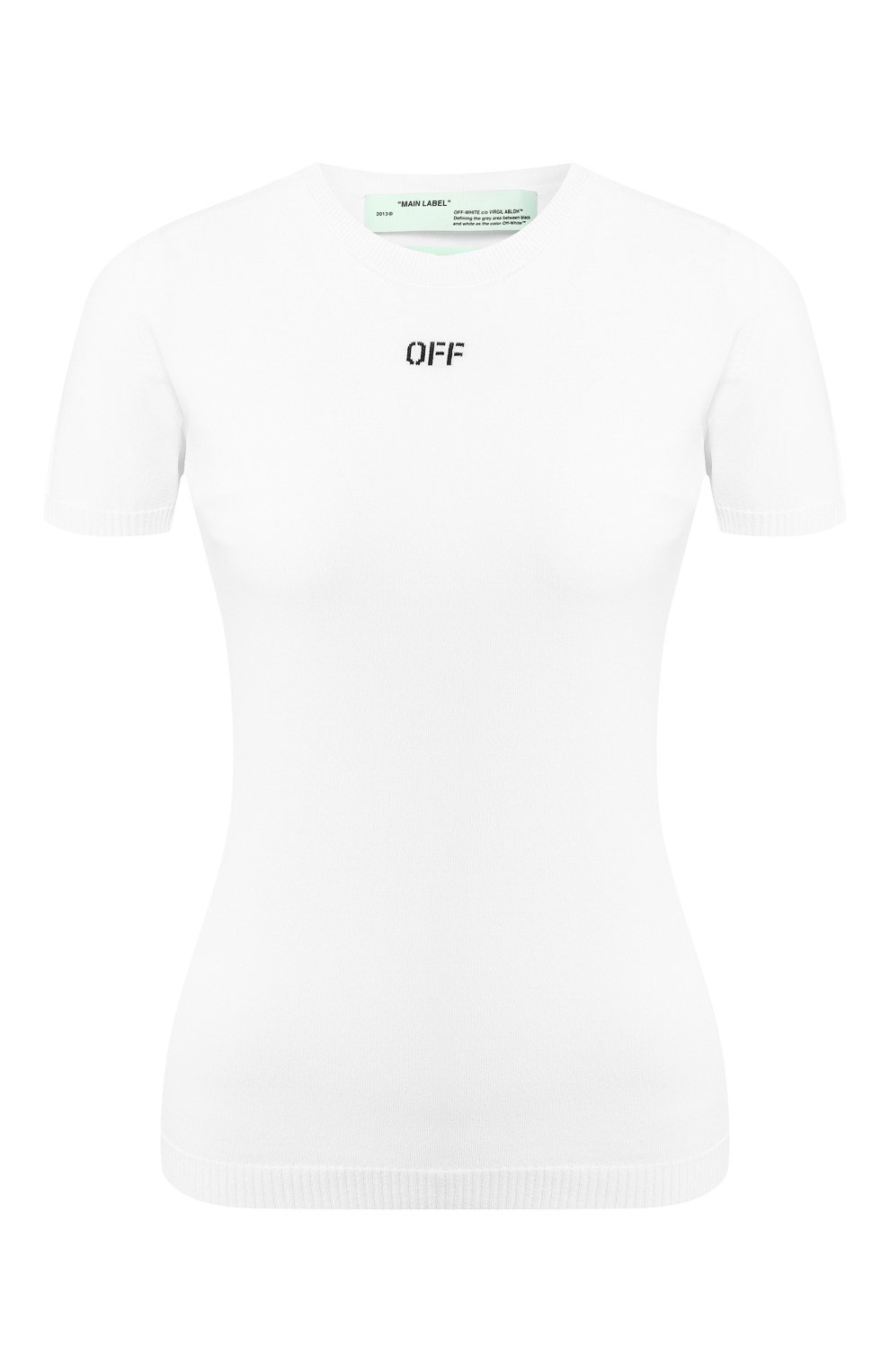 Топ из вискозы OFF-WHITE белого цвета по цене 33950 руб., арт. 0WHE001R19C980530110, фото 1 Топ из вискозы OFF-WHITE, арт. 0WHE001R19C980530110, фото 1