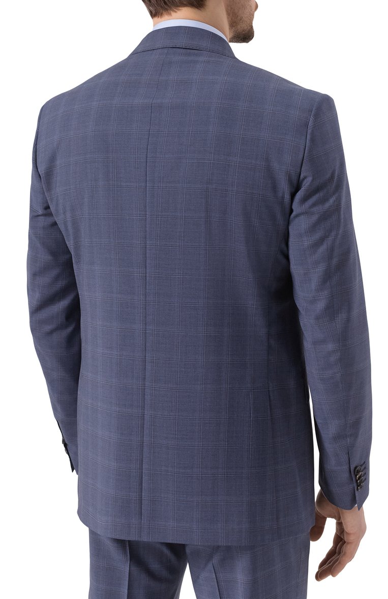 Мужской шерстяной костюм CORNELIANI темно-синего цвета, арт. 25X008-2517421_SET | Фото 5 (Материал внешний: Шерсть; Рукава: Длинные; Костюмы М: Однобортный; Стили: Классический, Кэжуэл; Автоматизация состава: Проставлено; Автоматизация ТО: Проставлено)