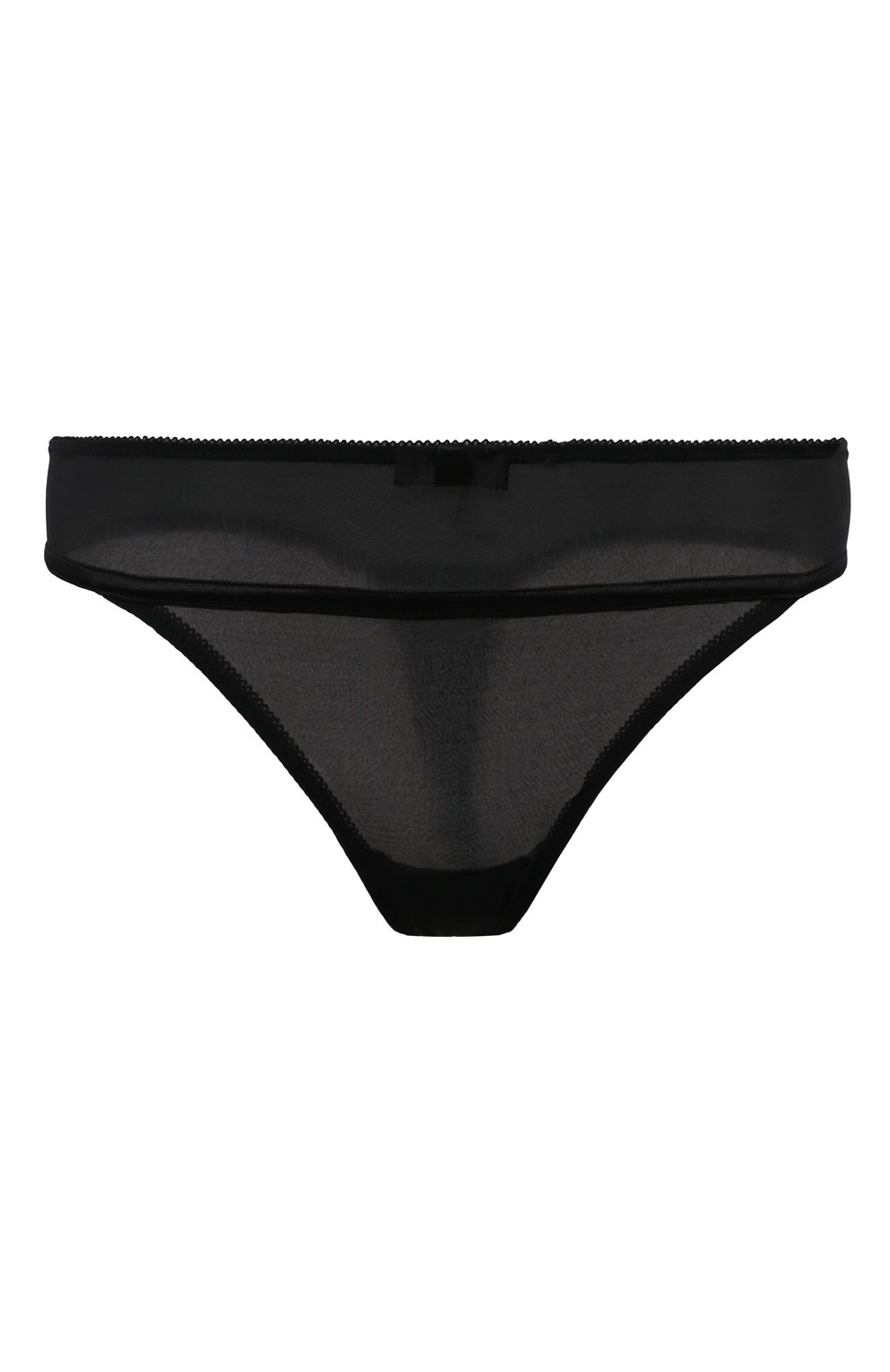 Трусы-стринги CHANTAL THOMASS черного цвета по цене 6980 руб., арт. T220460, фото 1 Трусы-стринги CHANTAL THOMASS, арт. T220460, фото 1