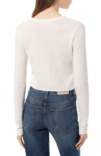 Хлопковый лонгслив SLVRLAKE, арт. TLBY100PNATW/L0NG SLEEVE BABY TEE, фото 4