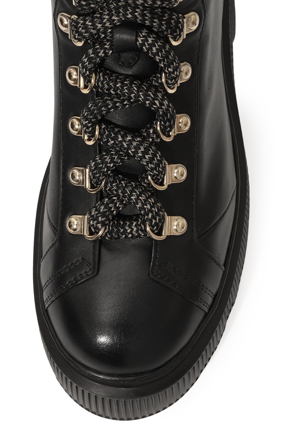Кожаные хайкеры SANTONI черного цвета по цене 89950 руб., арт. WTHG71293GA2NLGA, фото 6 Кожаные хайкеры SANTONI, арт. WTHG71293GA2NLGA, фото 6