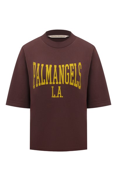 Женская хлопковая футболка PALM ANGELS, арт. PWAA020F24JER002