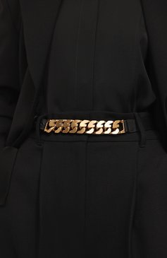 Женский кожаный ремень GIVENCHY черного цвета, арт. BB406V/B124 | Фото 2 (Материал: Натуральная кожа; Материал сплава: Проста�влено; Нос: Не проставлено; Кросс-КТ: Тонкие)