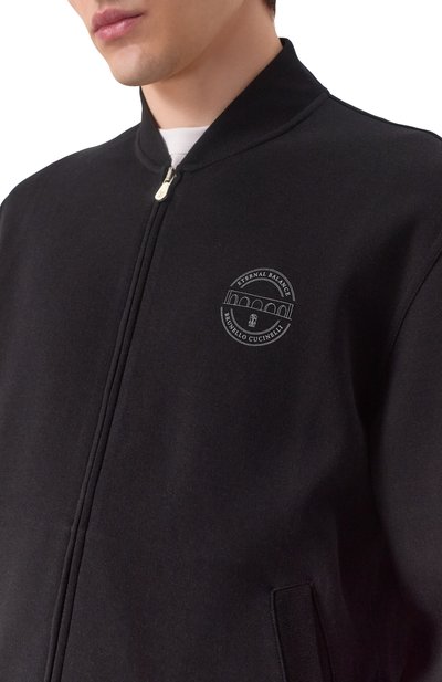 Толстовка из хлопка и кашемира BRUNELLO CUCINELLI, арт. MM8319037G, фото 5