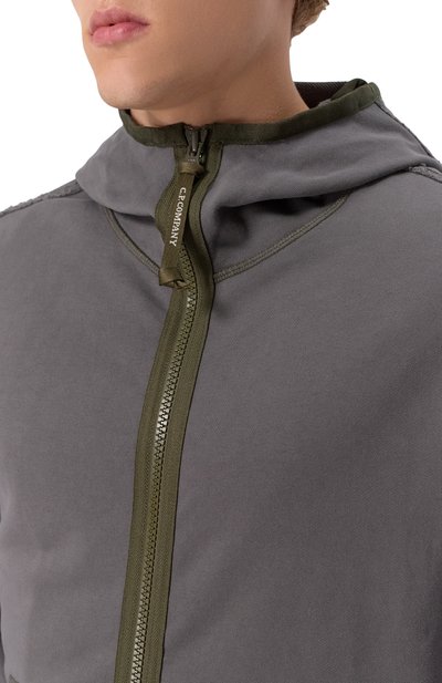 Хлопковая толстовка C.P. COMPANY темно-серого цвета по цене 41950 руб., арт. 18CMSS162A006090M, фото 5 Хлопковая толстовка C.P. COMPANY, арт. 18CMSS162A006090M, фото 5