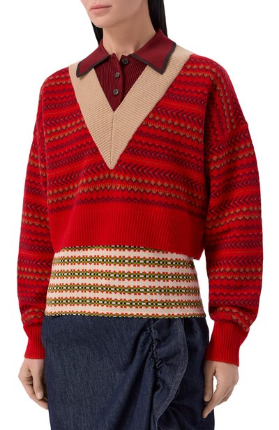 Поло из шерсти и вискозы DRIES VAN NOTEN, арт. 011226/4760, фото 3