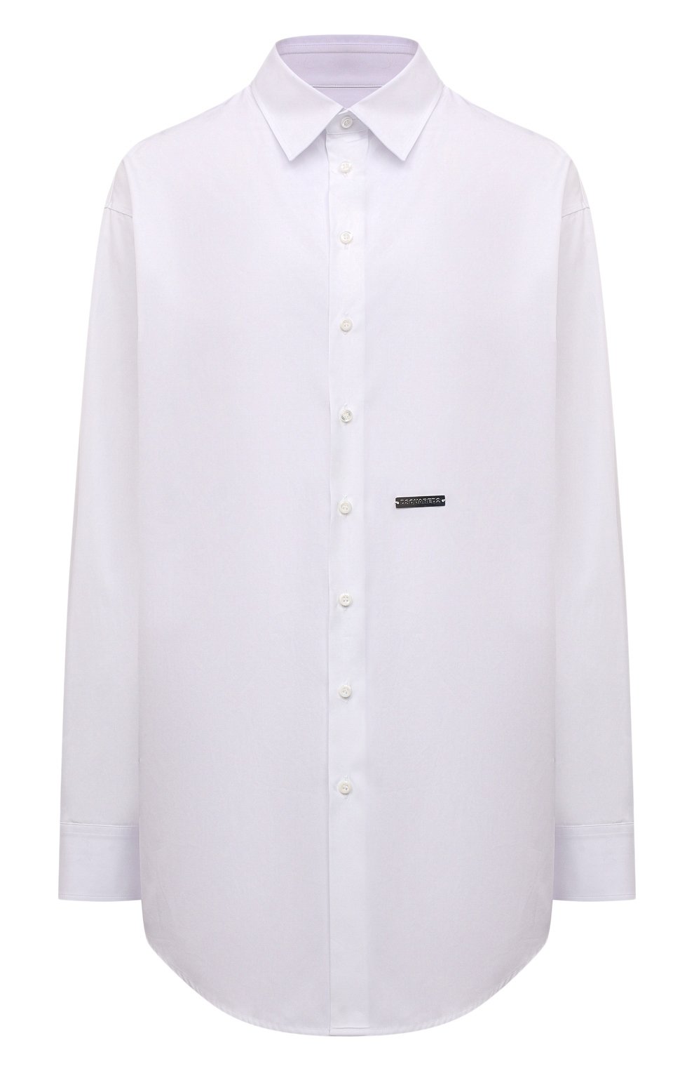 Хлопковая рубашка DSQUARED2 белого цвета по цене 30800 руб., арт. S72DL0684/S36275, фото 1 Хлопковая рубашка DSQUARED2, арт. S72DL0684/S36275, фото 1