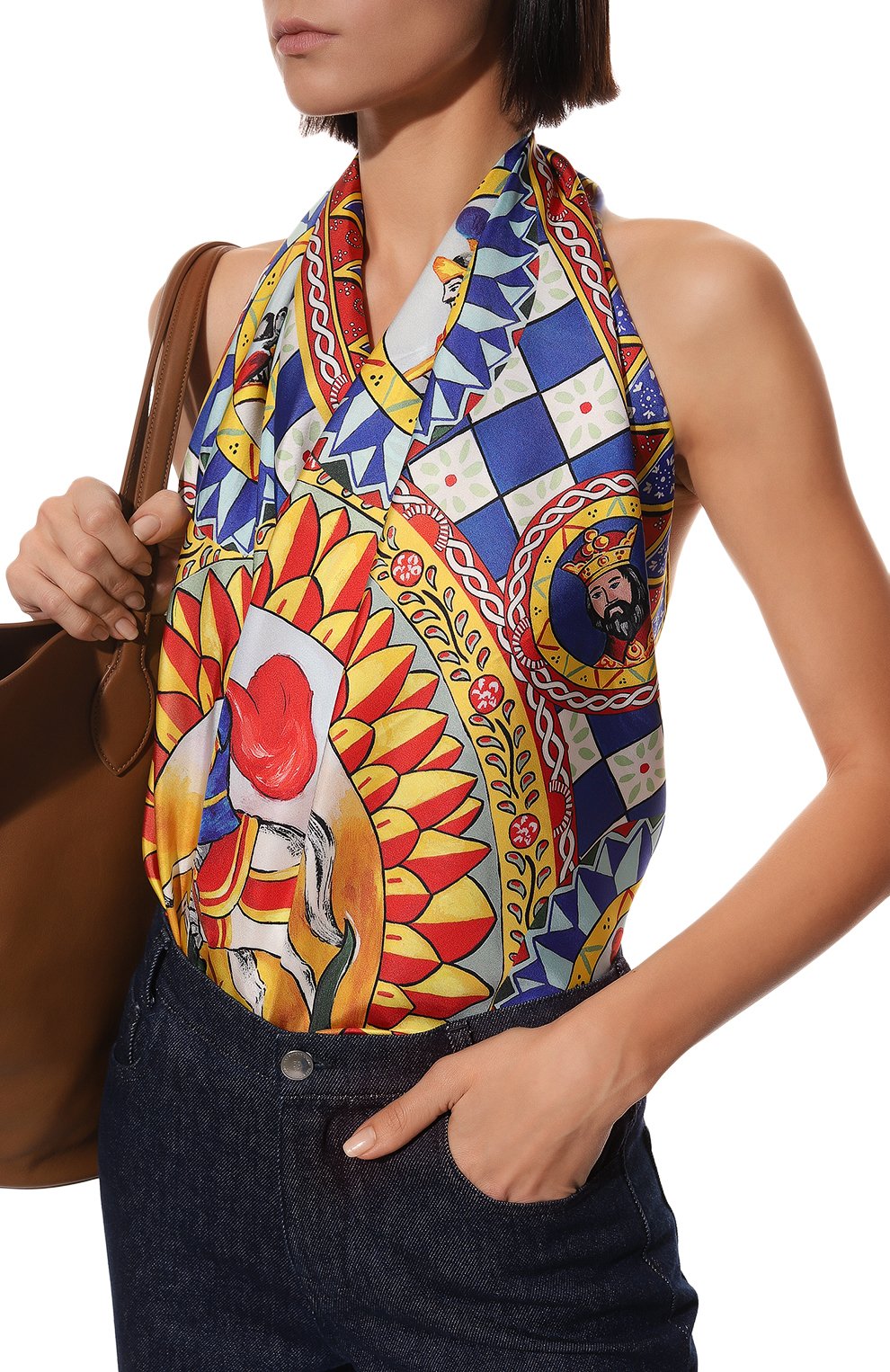 Шелковый платок DOLCE & GABBANA, арт. FN086R/FI1T4, фото 3