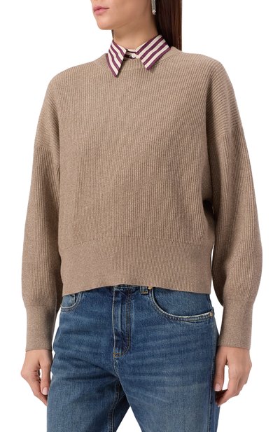 Свитер из кашемира и вискозы BRUNELLO CUCINELLI, арт. M1E224700, фото 3