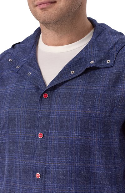 Рубашка из шерсти и льна KITON, арт. UMCMARK0630G, фото 5