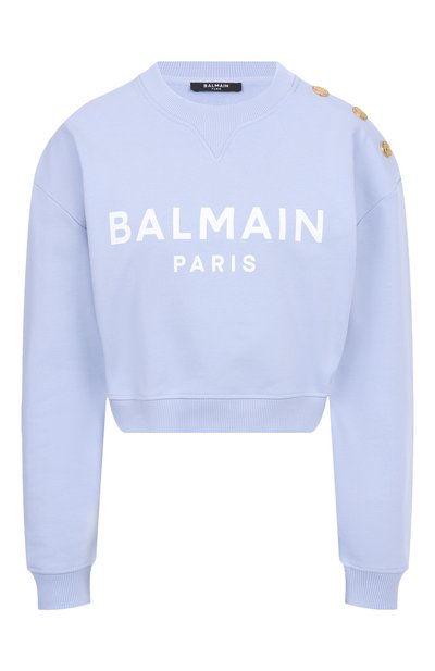 Женский хлопковый свитшот BALMAIN, арт. EF1JQ002/BB02