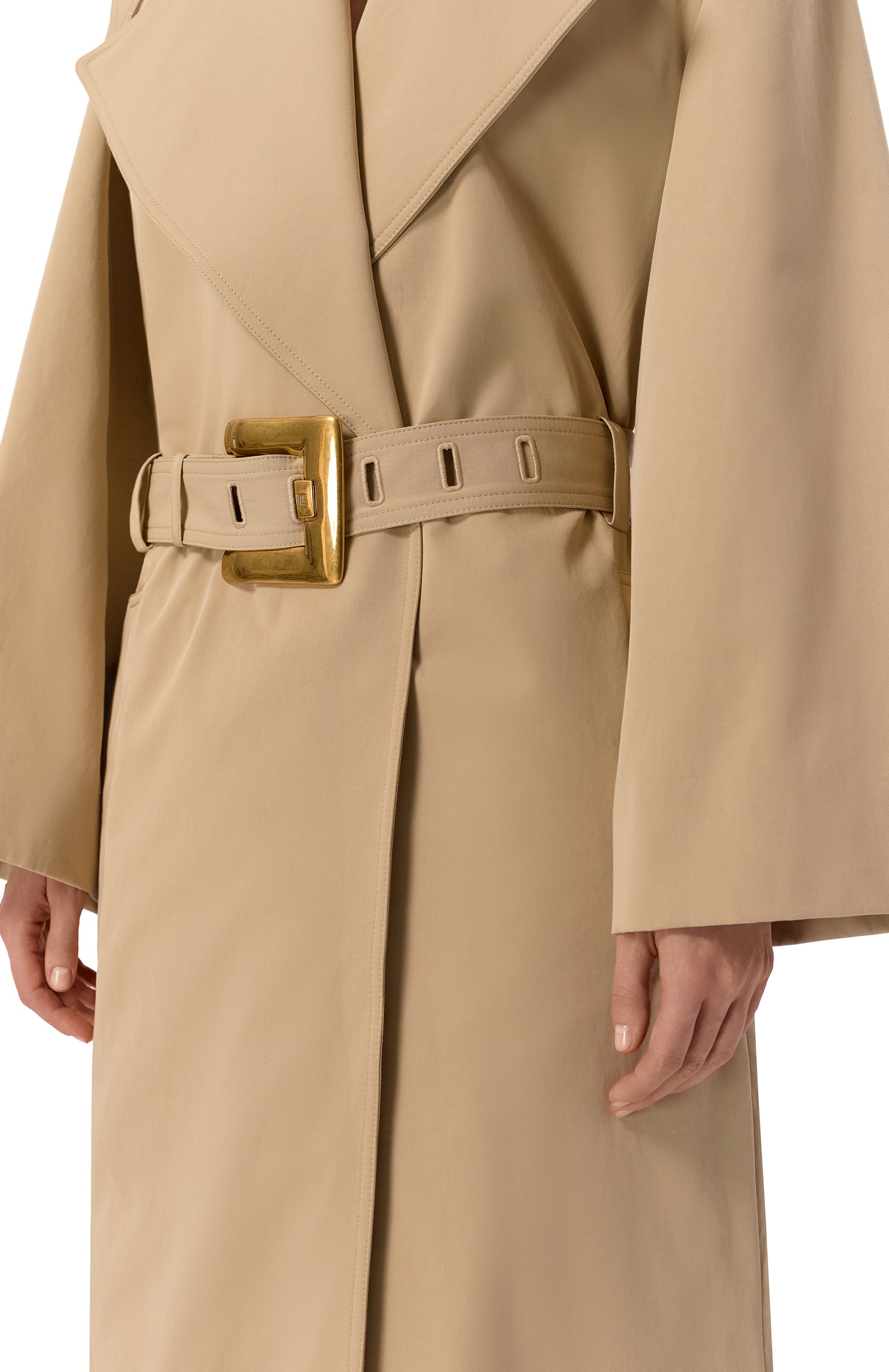 Хлопковый тренч BALMAIN, арт. GF1TL190/CG43, фото 5