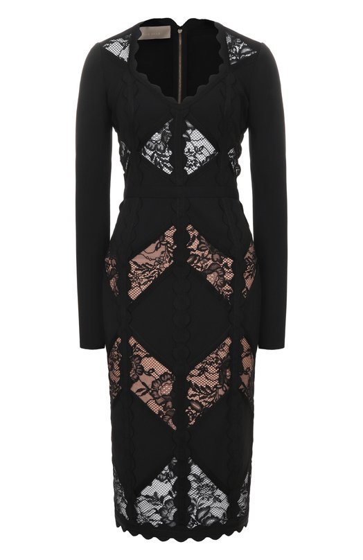 Платье из вискозы Elie Saab D0903NF25/KVL02 Чёрный D0903NF25/KVL02