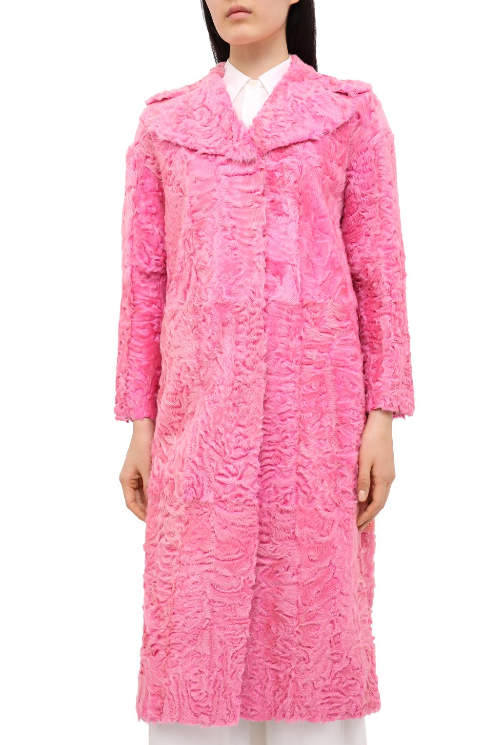 Шуба из меха ягненка VALENTINO, арт. PF3FA417/CAF, фото 3