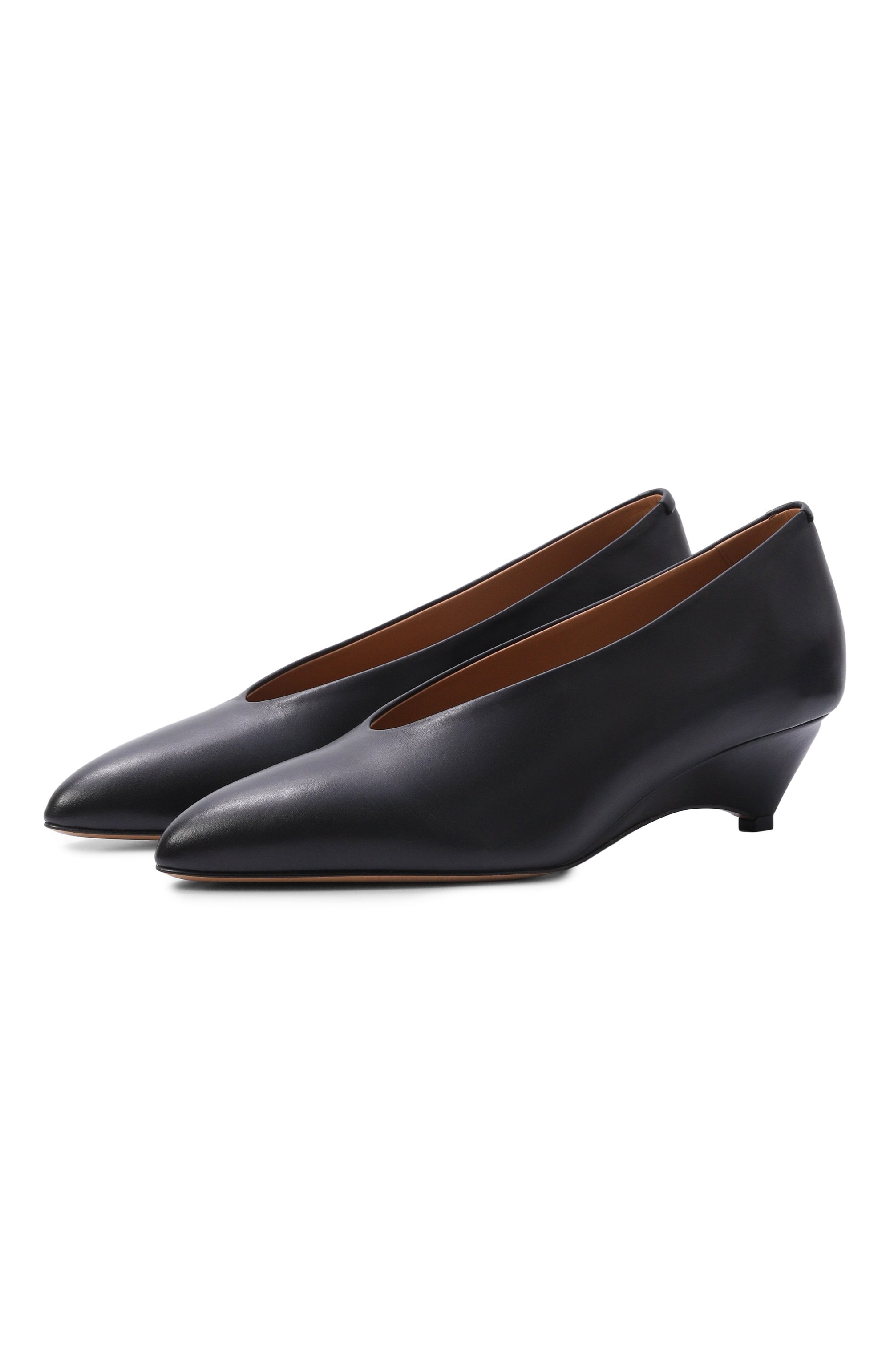 Кожаные туфли arc JIL SANDER черного цвета по цене 125500 руб., арт. J15WL0067/P7689, фото 1 Кожаные туфли arc JIL SANDER, арт. J15WL0067/P7689, фото 1