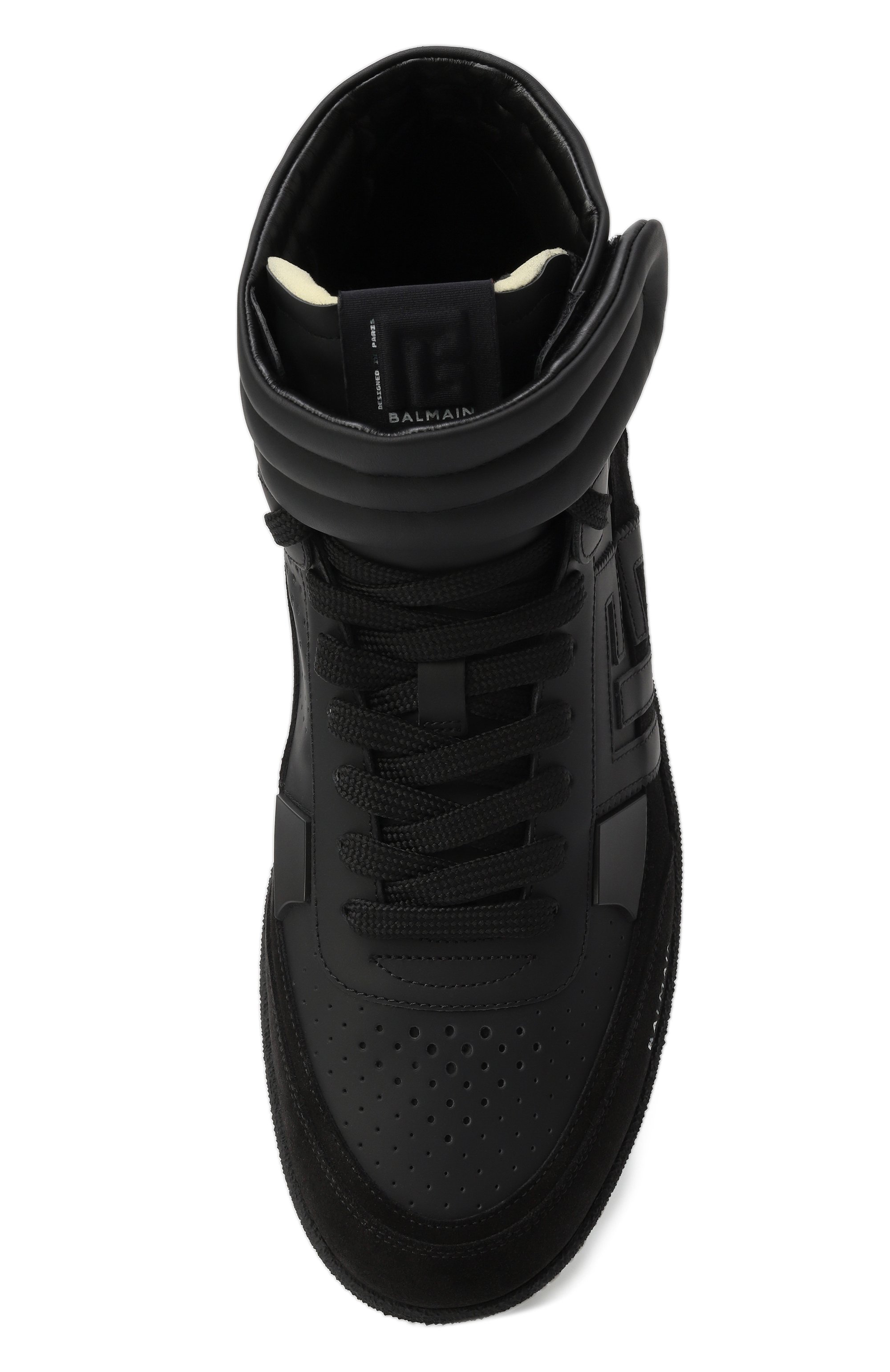 Кожаные кеды swan BALMAIN, арт. EM1VG376/TCSB, фото 6