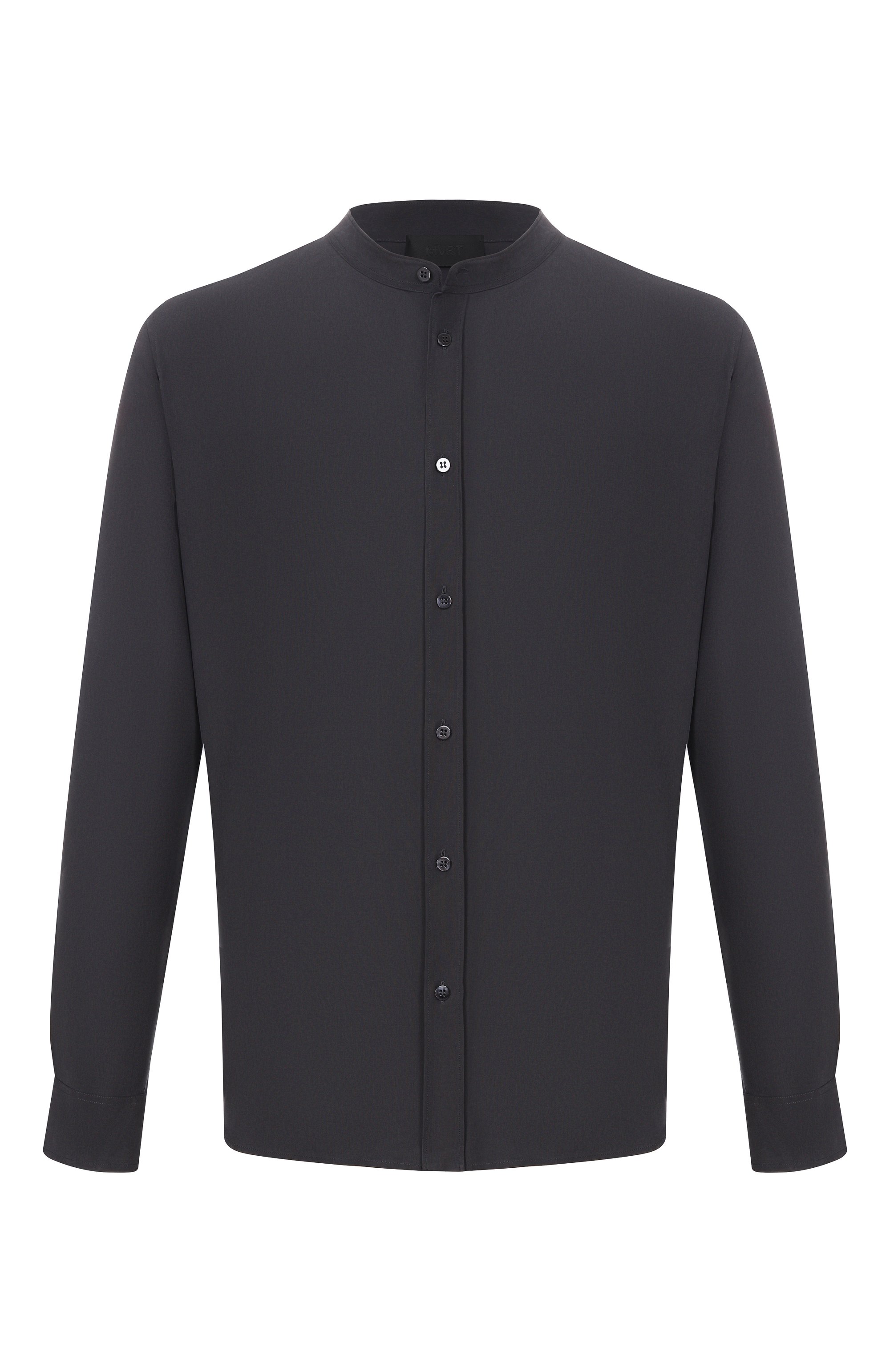 Шелковая рубашка MVST черного цвета по цене 131500 руб., арт. M26.2PM.B008/F121, фото 1 Шелковая рубашка MVST, арт. M26.2PM.B008/F121, фото 1