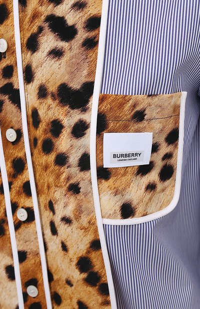 Хлопковая рубашка BURBERRY, арт. 8036133, фото 5