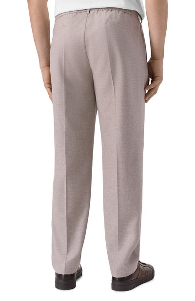 Брюки из шерсти и кашемира CAPOBIANCO бежевого цвета по цене 79950 руб., арт. 19M808.FA00./58, фото 4 Брюки из шерсти и кашемира CAPOBIANCO, арт. 19M808.FA00./58, фото 4