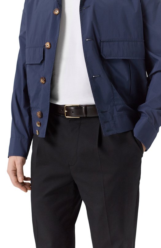 Кожаный ремень Santoni CM35VS003B91H0BR Коричневый  CM35VS003B91H0BR Фото 2