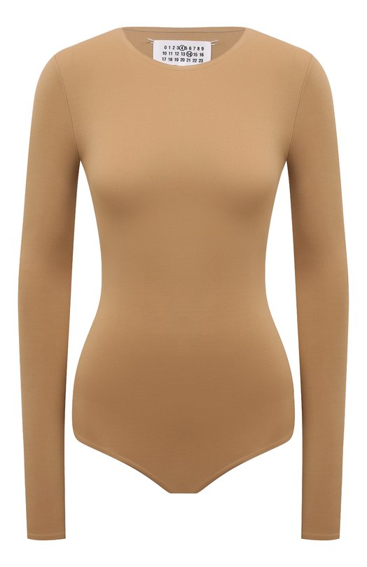 

Боди из вискозы Maison Margiela, Бежевый
