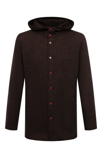 Мужская рубашка из шерсти и шелка KITON, арт. UMCPETEK0170E10