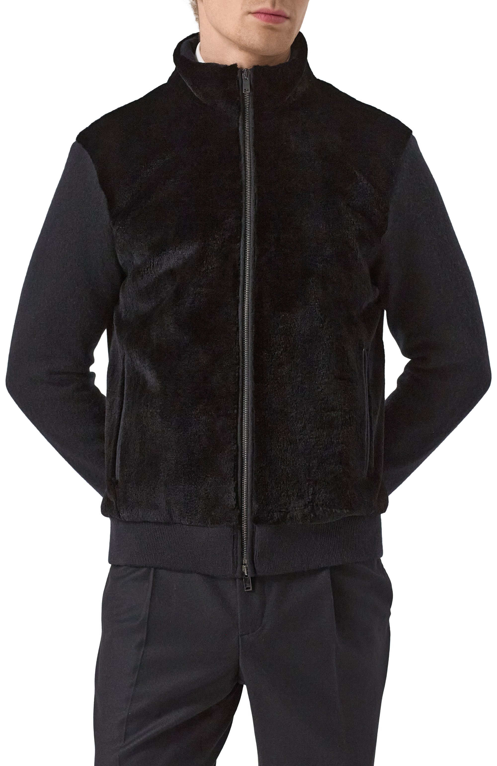 Бомбер из кашемира и шерсти с отделкой из норки MVST, арт. FTRECK-ES4440V, фото 3