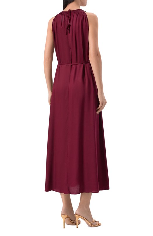 Атласное платье Pietro Brunelli AG2416/VIG001 Бордовый  AG2416/VIG001 Фото 3