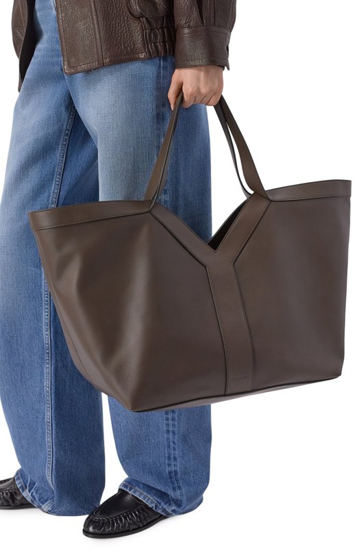 Сумка-тоут Y Saint Laurent 817602/AAEZ3 Коричневый  817602/AAEZ3 Фото 2