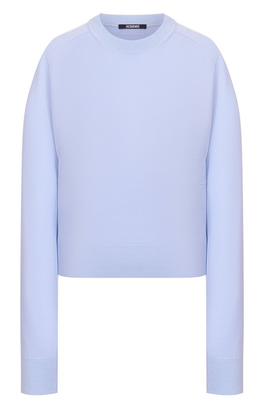 Шерстяной пуловер Jacquemus 26ESWW00638/AK00299 Голубой 26ESWW00638/AK00299