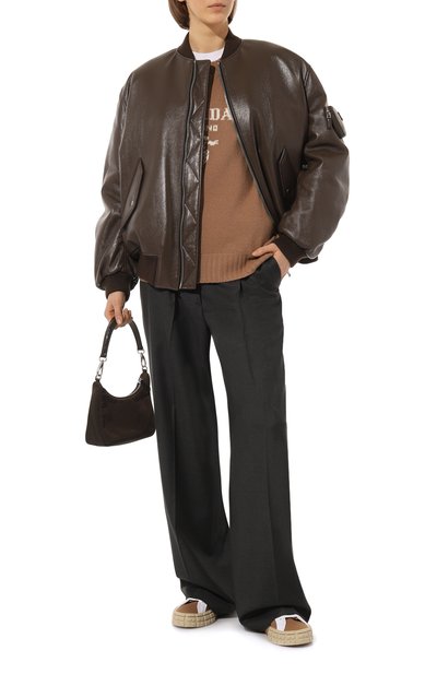 Кожаный бомбер PRADA, арт. 58A079-1ZFE-F0201, фото 2