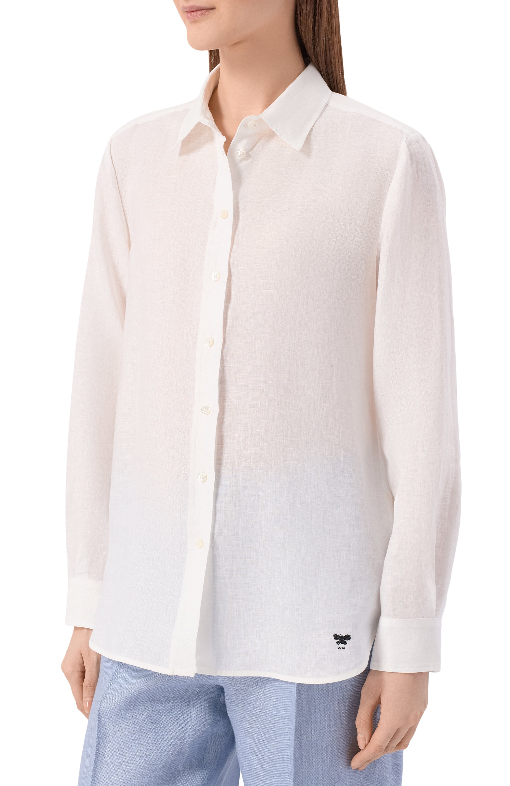 Льняная рубашка WEEKEND MAX MARA, арт. WKDWERNER, фото 3