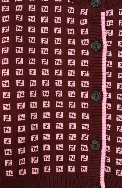 Хлопковый кардиган FENDI, арт. JFG244/AYMY/3A-6A, фото 3