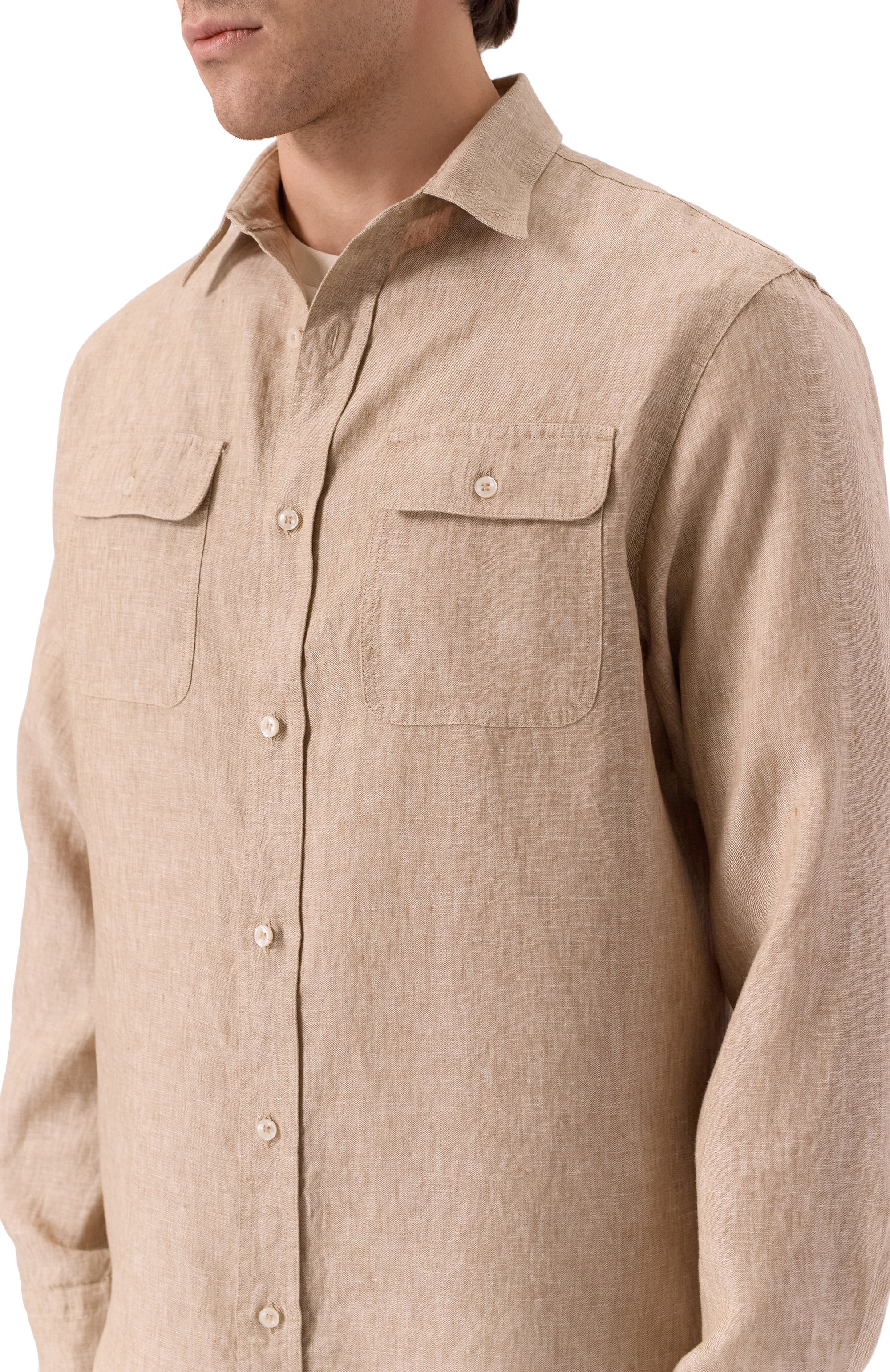 Льняная рубашка PAUL&SHARK, арт. 25413252_001, фото 5